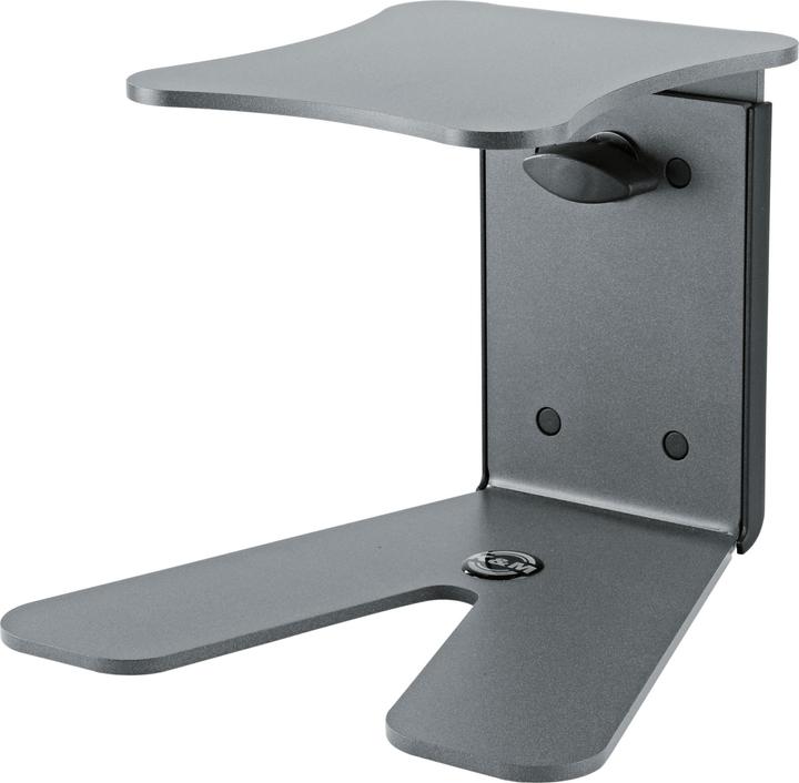 Actual product image K&M 26772 Monitor table stand 'S' - basalt grey (1 pcs., Stand, Height-adjustable)