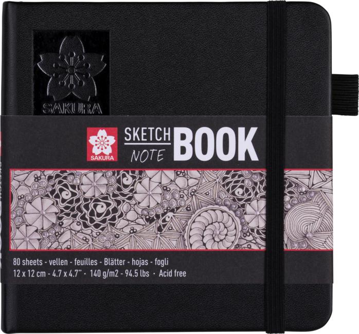 Sakura Sketch Notebook (12 x 12 cm, Plain, Hardcover)