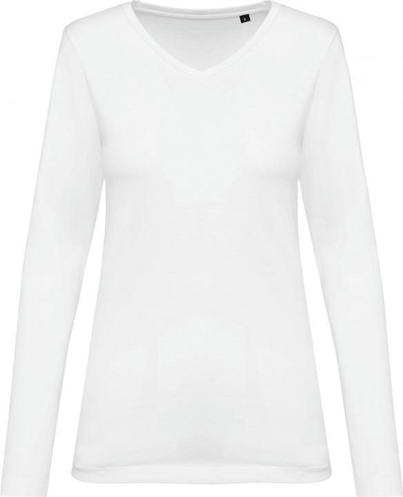 Produktbild Kariban suprima Langarmshirt mit V-Ausschnitt, Damen (L)
