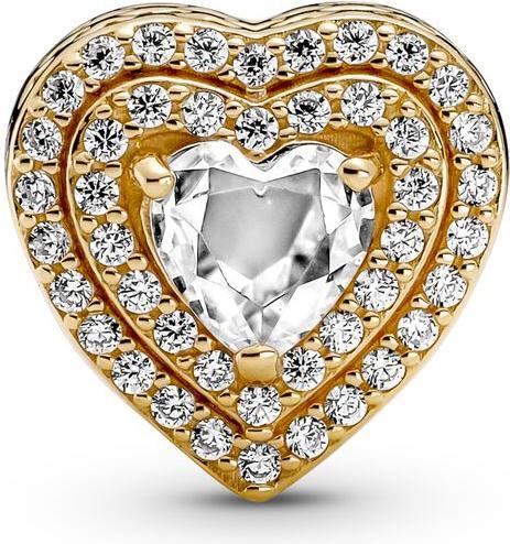 Actual product image Pandora Sparkling Hearts Charms/Beads (Gold 14 carat)