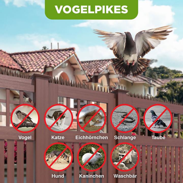 Actual product image Isotronic Pigeon spikes, anti-bird spikes, green, 5.4 m