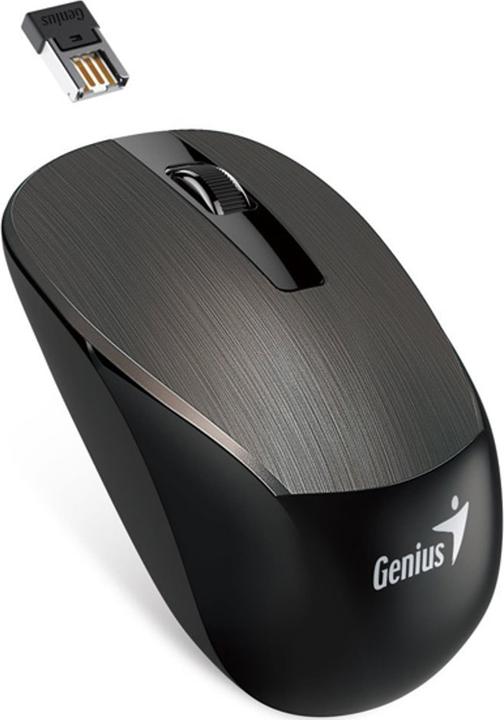 Produktbild Genius Maus NX-7015, 1600DPI, 2,4 (GHz), optisch, 3 kl., kabellos, Schokolade, 1 Stk. AA, Blue-Eye-Sensor (Kabellos)