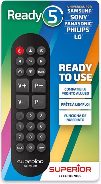 Immagine prodotto Superior Electronics Superior Ready 5 (Telecomando universale, Infrarossi)
