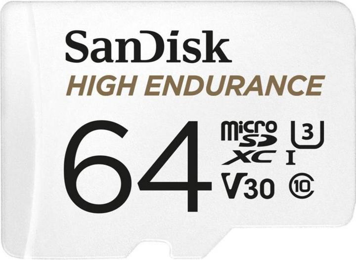 Image du produit SanDisk High Endurance (64 Go, microSDXC, U3, UHS-I)