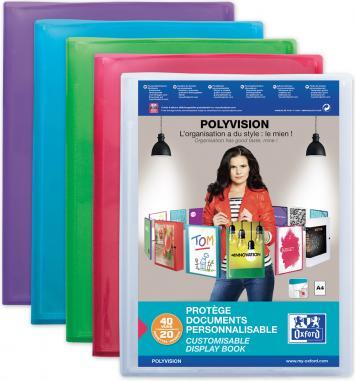 Actual product image Elba POLYVISION presentation view book, 20 pockets, colorless DIN A4, made of PP, 0,7 mm, transparent (A4, 20 x)