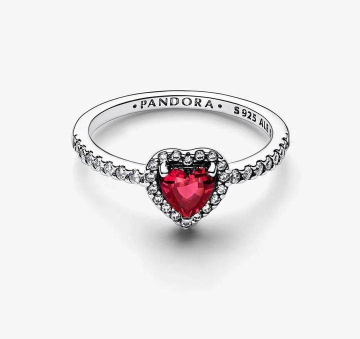 Actual product image Pandora Red heart (52, 925 Silver)