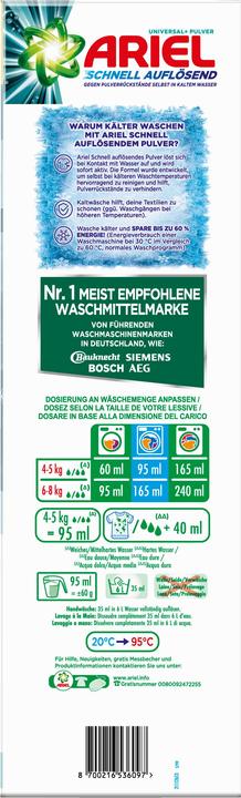 Actual product image Ariel Unstoppables (100 Washing cycles, Powder)