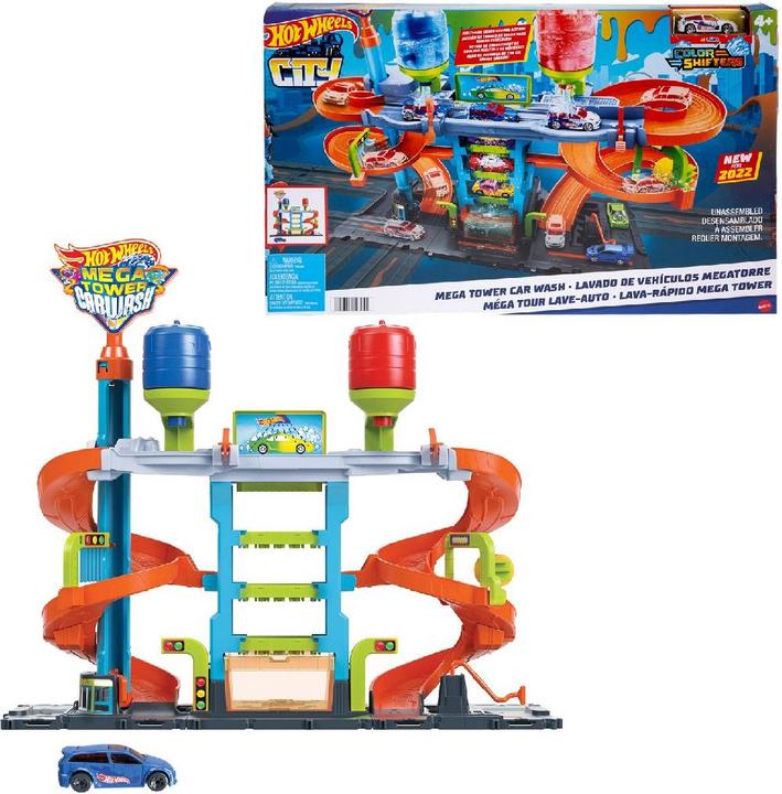Image du produit Hot Wheels HW City Mega tour de lavage de voitures