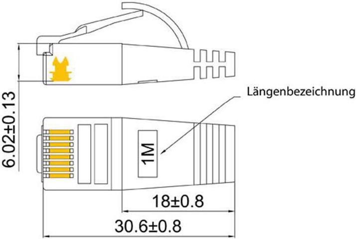 Actual product image Wirewin Network cable (STP, CAT6, 10 m)