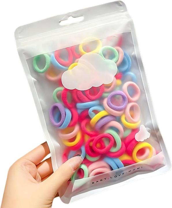 Immagine prodotto Milkii Multicolor Haargummi (100 Stk.) - Macrons (Decorazioni)