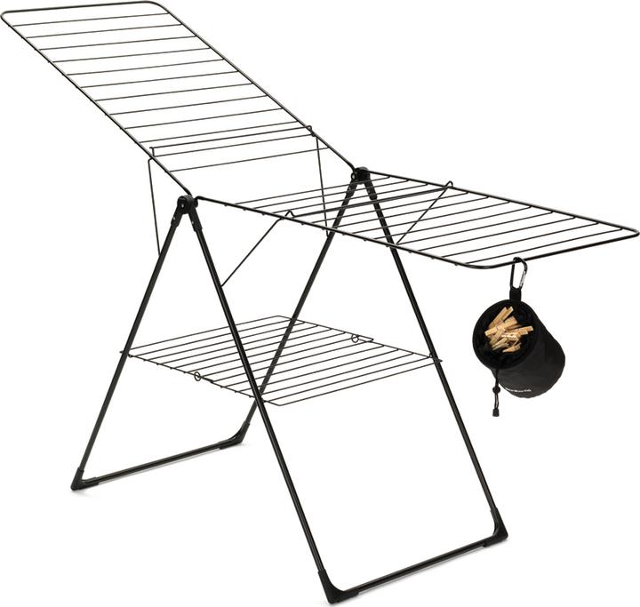 Immagine prodotto Brabantia Droogrek modello T - met Wasknijpertasje - 20 m - Nero opaco (20 m)