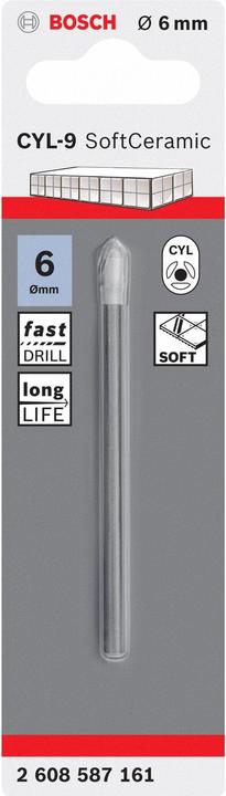 Actual product image Bosch Professional Zubehör Glass and tile drills (6 mm)