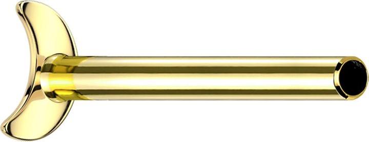 Produktbild Star Piercing Micro Threadless Labret-Stab Mond vergoldet (ohne Messing, Titan G23)