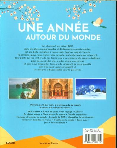Immagine prodotto Solar Une année autour du monde : almanach Geo (Francese, Bonfillon Pierre-Olivier, 2024)
