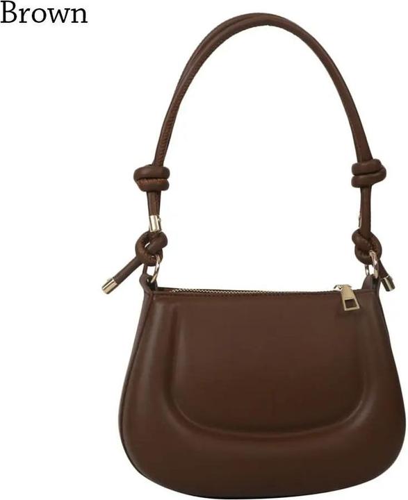 Only-Bags.Store PU Leder Umhängetasche Solid Color Unterarmtasche Messenger Bag Crossbody Bags