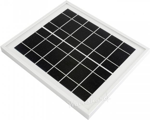 Image du produit WaveShare Panneau solaire, 6V / 5W, avec prise creuse 3,5x1,35mm