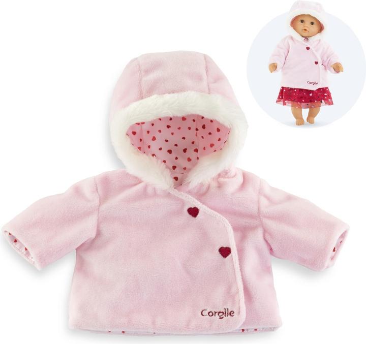 Actual product image Corolle MPP coat, heart leaf