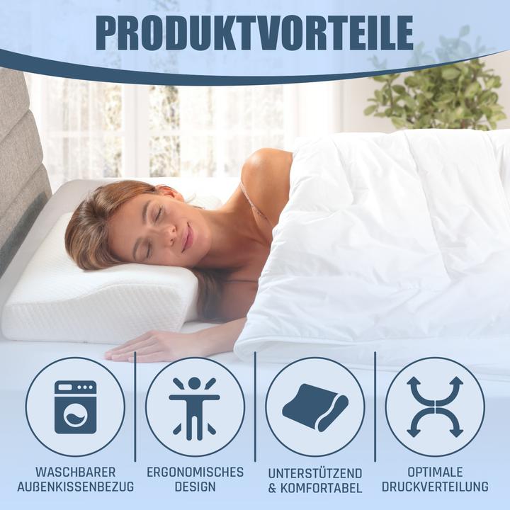 Actual product image Bestschlaf Anti-Schnarch Kissen »Visko« (35 x 60 x 11 cm)