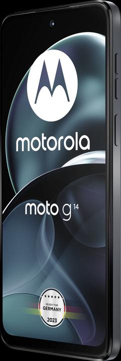Motorola Moto G14 (128 Go, Gris acier, 6.50", Double SIM, 50 Mpx, 4G)