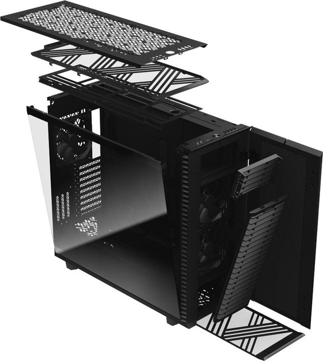 Actual product image Fractal Define 7 XL Black TG Dark (mATX, Mini-ITX, ATX, E-ATX)