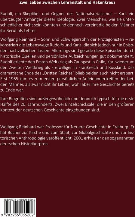 Produktbild Reinhard:Lehrerleben und Hakenkreuz (Deutsch, Wolfgang Reinhard, 2025)