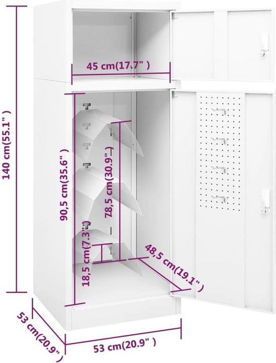 Actual product image VidaXL Fedosia (53 x 53 x 140 cm)