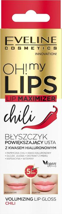 Produktbild Eveline Oh My Lips Lip Maximizer Lip Gloss From Hyaluronic Acid Chili 4.5Ml