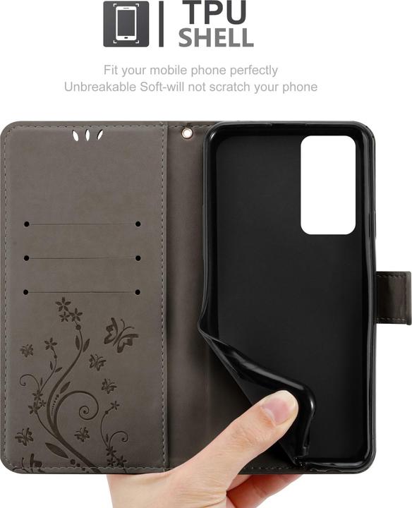Actual product image Cadorabo Flower Book cover (OnePlus 9RT 5G)