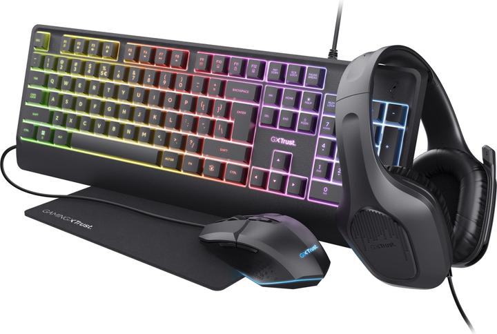 Image du produit Trust GXT 792 Quadrox 4-in-1 Gaming Bundle (US, Filaire)