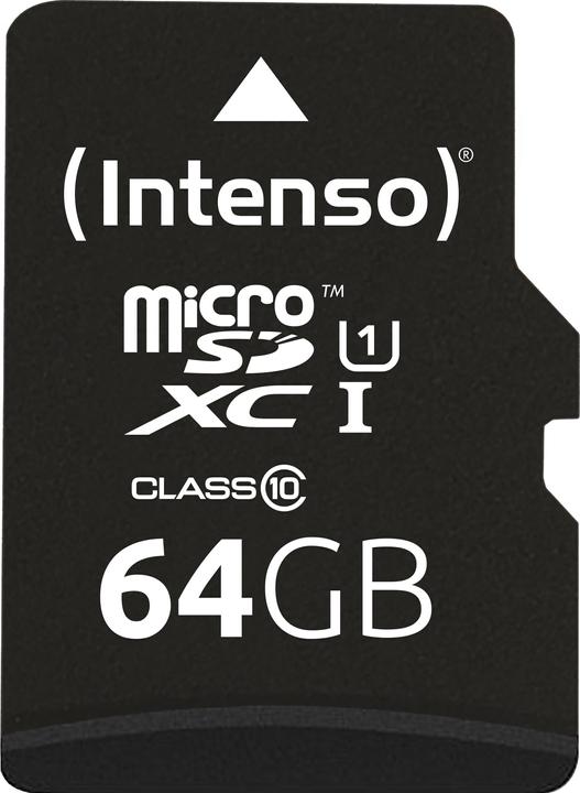 Intenso UHS-I Premium (64 GB, microSDXC, U1, UHS-I)