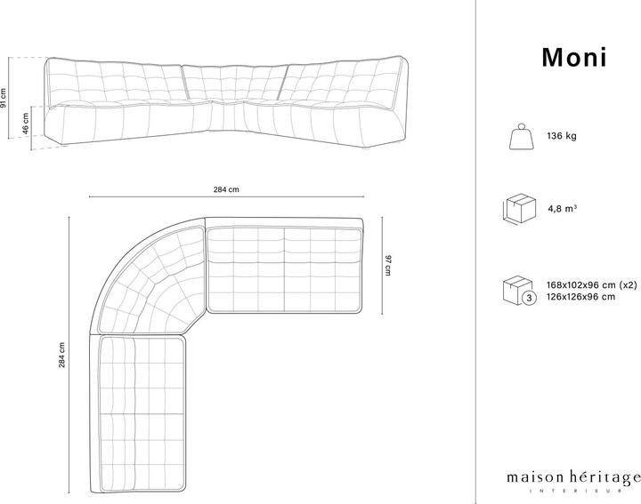 Produktbild Maison Heritage Moni (Ecksofa)