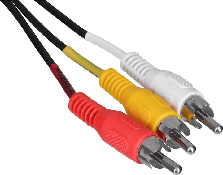 Produktbild Savio CL-133 SCART-Kabel SCART (21-pin) 3 x RCA Mehrfarben (2 m)