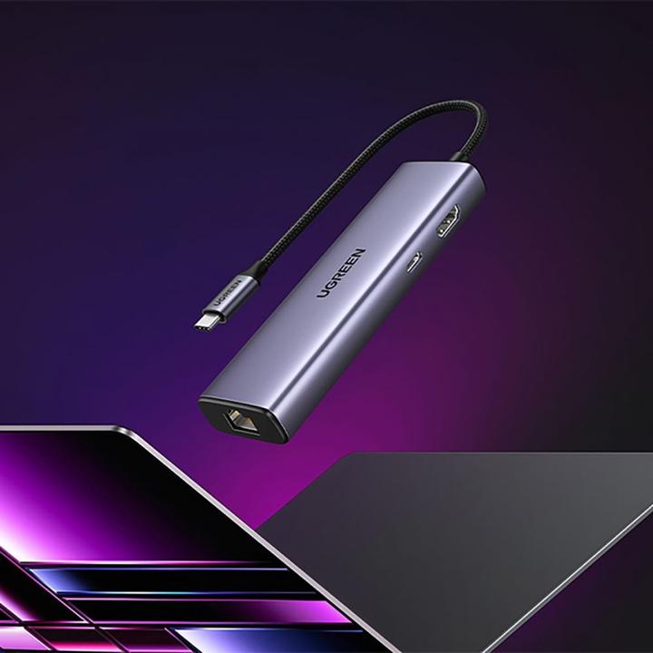 Actual product image Ugreen CM512 (USB-C, 6 Ports)