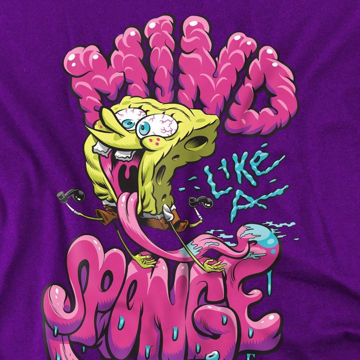 Image du produit Spongebob Squarepants - T-shirt MIND LIKE A SPONGE - Homme (XL)