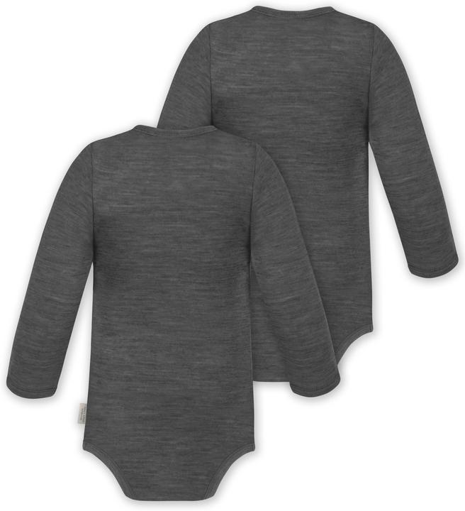 Actual product image Normani 2-pack baby merino bodysuit long sleeve "Auckland" - 9369 (80)