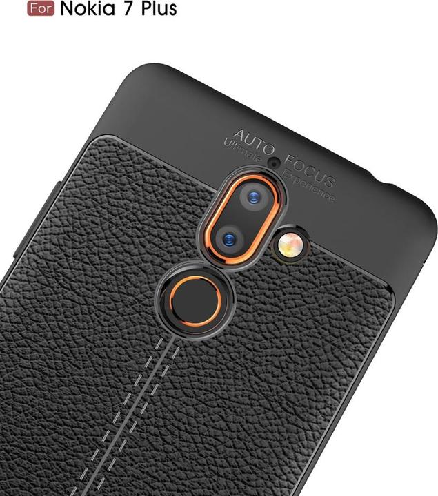 Produktbild Screenguard Nokia 7 Plus Hülle Leather Design TPU Cover (Nokia 7 Plus)