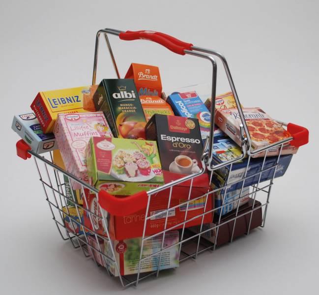 Actual product image Tanner Shopping basket filled