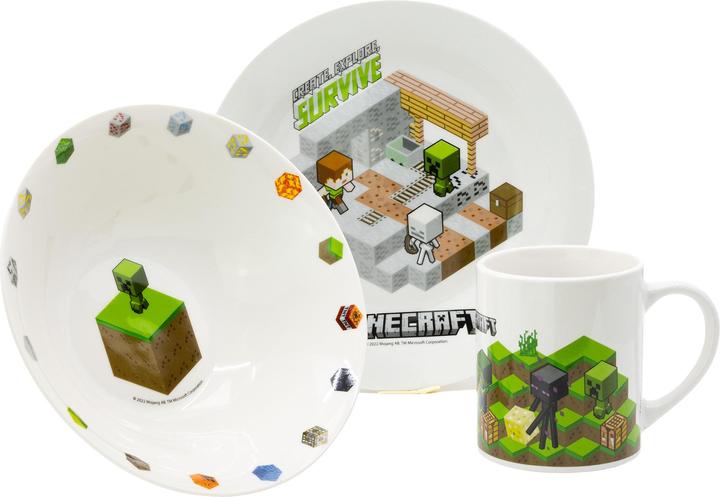 Produktbild Stor Minecraft - 3-Piece Ceramic Gift Set (40485)