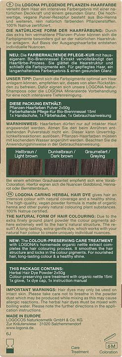 Image du produit Logona Teinture végétale en poudre pour cheveux, brun café (090)