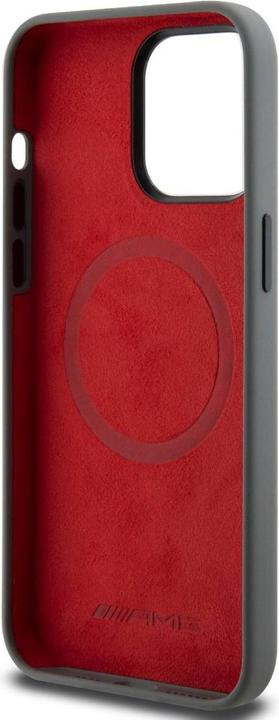 Immagine prodotto Mercedes-Benz Custodia AMG Liquid Silicone Vertical Logo MagSafe per iPhone 15 Pro Max Grigio (Apple iPhone 15 Pro Max)