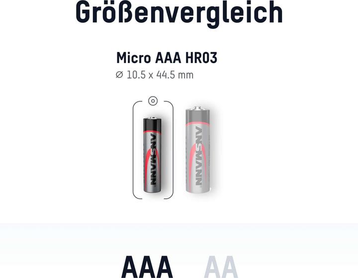Productafbeelding Ansmann ANS 1521-0039 - Alkaline batterij AAA Micro 100-pack - Batterij (100 Pcs., AAA, 540 mAh)