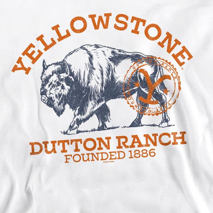 Actual product image Yellowstone Unisex Adult Dutton Ranch Buffalo Sweatshirt (S)