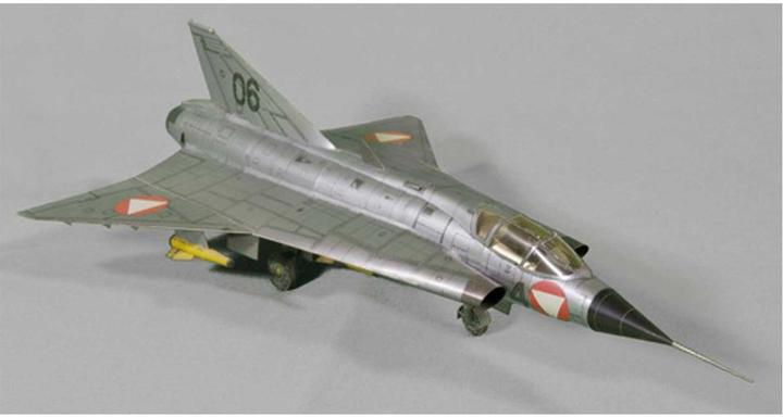 Produktbild Geli saab draken kartonmodell