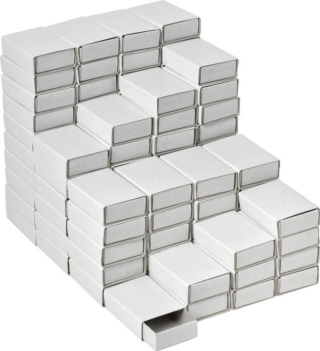 Image du produit VBS Boîtes d'allumettes XXL "Blanc", 5 cm, 100 pièces