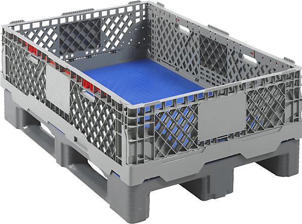 Actual product image Craemer Pallet collar, HDPE, perforated, folding, for pallets 1200 x 800 mm, LxWxH 1220