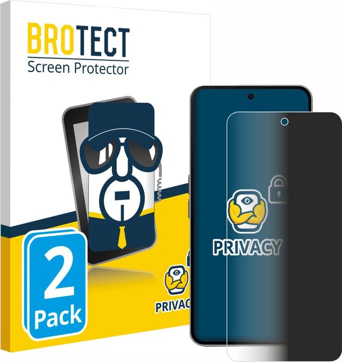 Produktbild BROTECT Sichtschutzfolie Anti-Spy Privacy Folie Blaulicht-Schutz (2 Stück, Nothing Phone (3a) Pro)