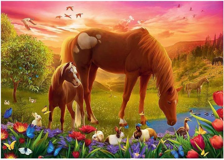 Actual product image Trefl Puzzle 500 pieces Horses in the Meadow (500 pieces)