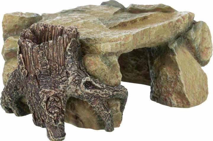 Image du produit Trixie Plateau rocheux avec tronc d'arbre