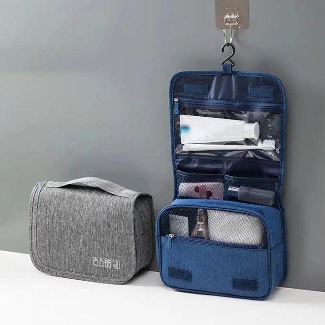 Actual product image MU Style Oxford Series hanging toiletry bag