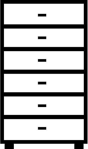 Produktbild Mauser Karteischrank, Bügelgriffe (80 x 60 x 135 cm)